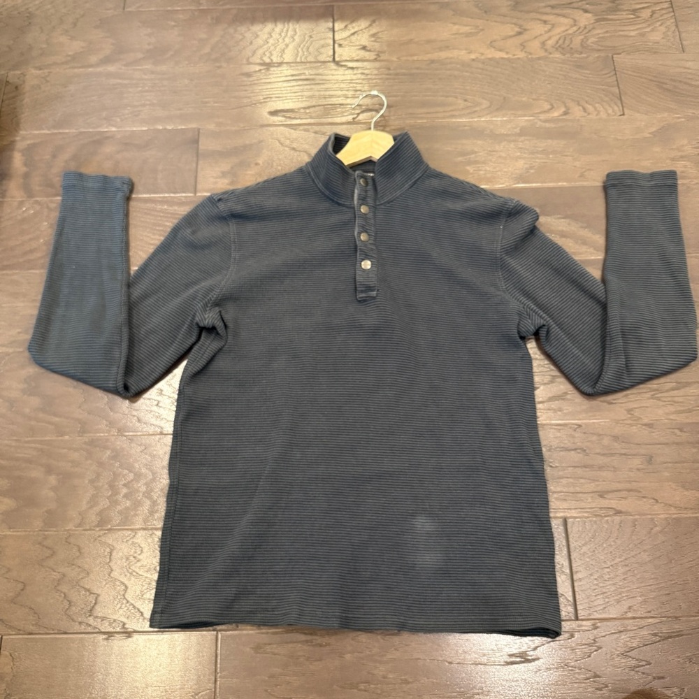 Michael Kors Cotton Quarter Button Pullover – Men's Large – Vintage Style